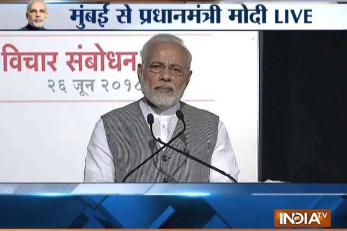 आपातकाल देश का 'काला दौर' था: प्रधानमंत्री नरेंद्र मोदी आपातकाल देश का 'काला दौर' था: प्रधानमंत्री नरेंद्र मोदी- India TV