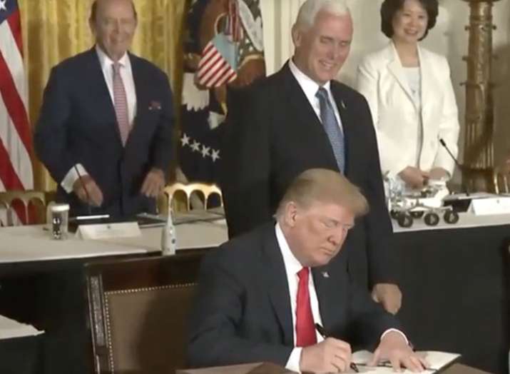 Trump instructed the Pentagon to prepare space force Trump instructed the Pentagon to prepare space force- India TV