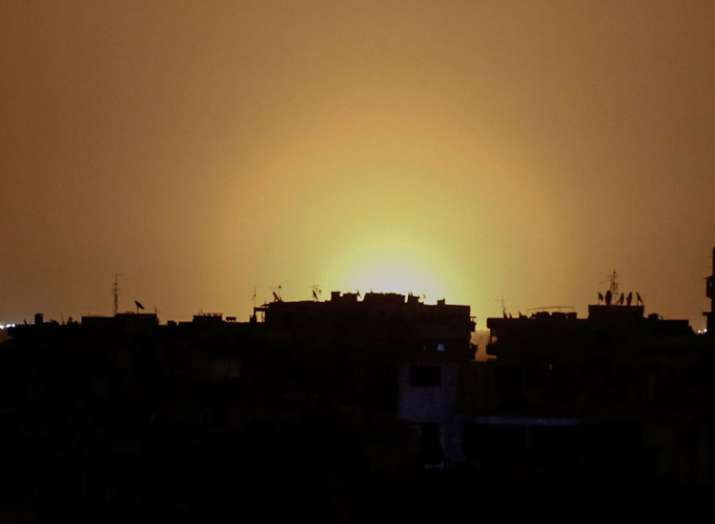 Israeli missiles attacked near Damascus International... Israeli missiles attacked near Damascus International...- India TV