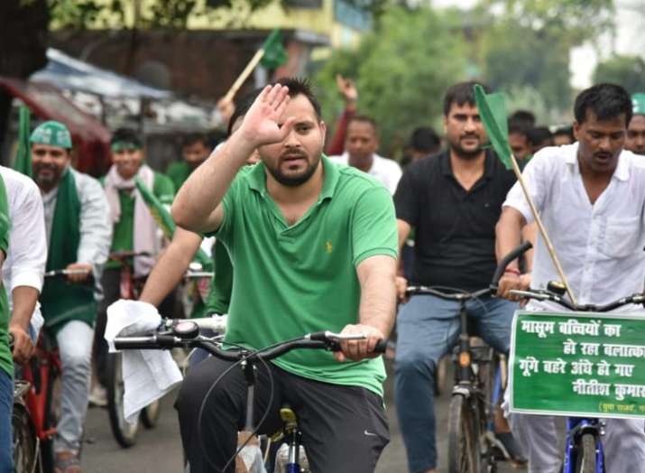तेजस्वी यादव, बिहार, तेजस्वी यादव साइकिल रैली तेजस्वी यादव, बिहार, तेजस्वी यादव साइकिल रैली- India TV