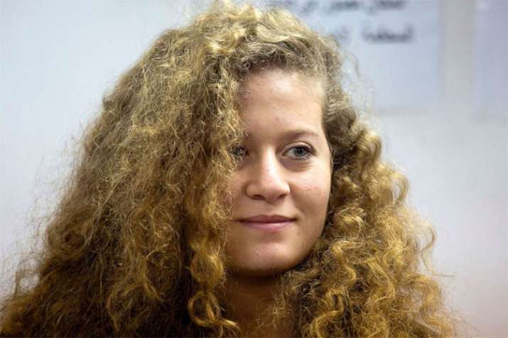 Palestinian protest icon Tamimi released from Israeli prison after eight months | AP Palestinian protest icon Tamimi released from Israeli prison after eight months | AP- India TV