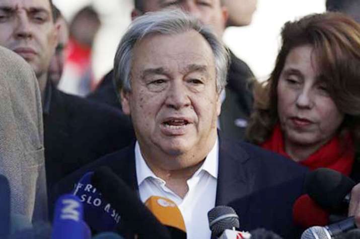 UN chief Antonio Guterres hints at support for human rights probe in Kashmir | AP UN chief Antonio Guterres hints at support for human rights probe in Kashmir | AP- India TV