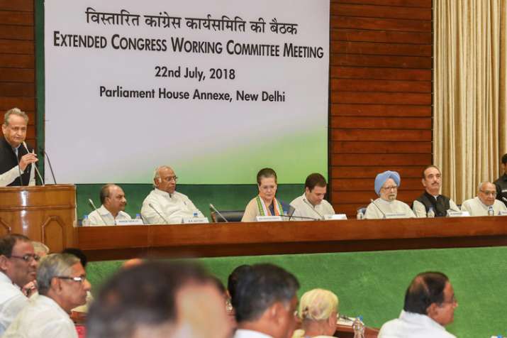 Extended Congress Working Committee (CWC) meeting, in... Extended Congress Working Committee (CWC) meeting, in...- India TV
