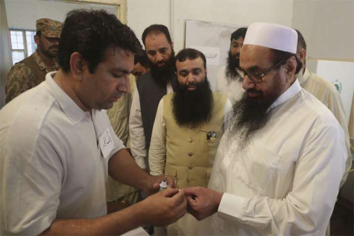 Hafiz Saeed’s Allah-o-Akbar Tehreek fail miserably in Pakistan elections | PTI Hafiz Saeed’s Allah-o-Akbar Tehreek fail miserably in Pakistan elections | PTI- India TV