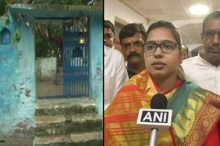 A temple in Hamirpur was purified with Ganga jal after... A temple in Hamirpur was purified with Ganga jal after...- India TV