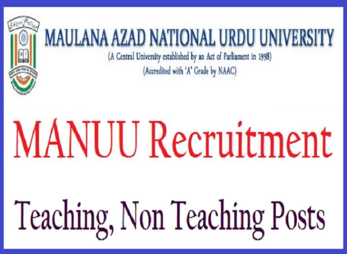 MANUU Jobs 2018 MANUU Jobs 2018- India TV