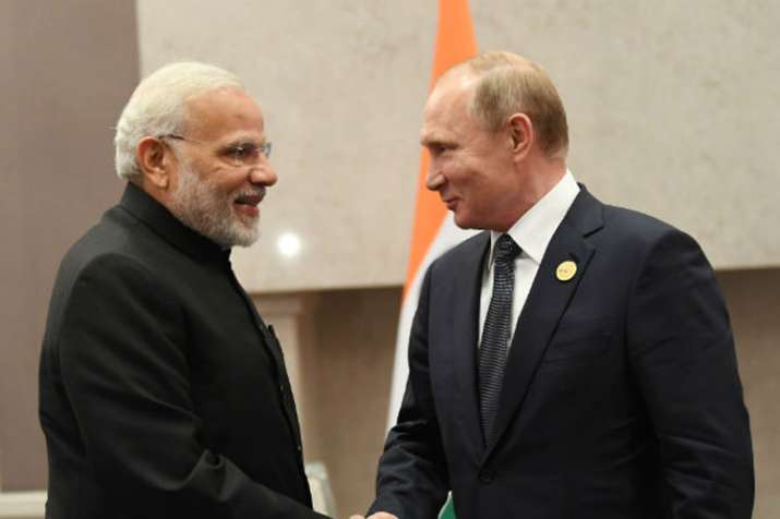 प्रधानमंत्री मोदी ने रूस के राष्ट्रपति पुतिन से की मुलाकात, कई मुद्दों पर हुई बात प्रधानमंत्री मोदी ने रूस के राष्ट्रपति पुतिन से की मुलाकात, कई मुद्दों पर हुई बात- India TV