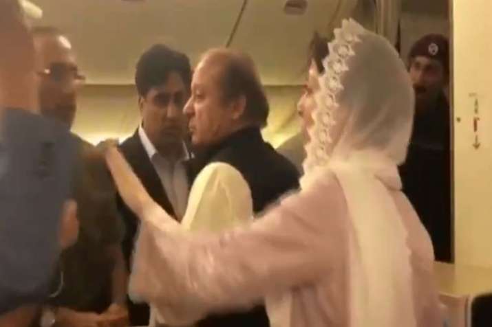 Watch how Ex-PM Nawaz Sharif and daughter arrested on return to Pakistan | ANI Watch how Ex-PM Nawaz Sharif and daughter arrested on return to Pakistan | ANI- India TV