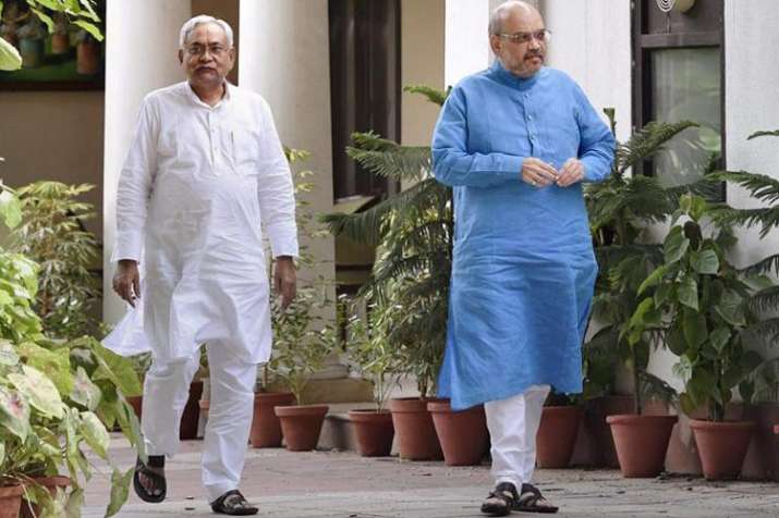 nitish kumar and amit shah nitish kumar and amit shah- India TV
