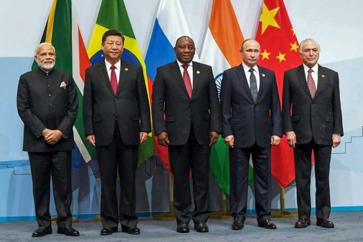 PM Modi meets South Africa Prez Cyril Ramaphosa PM Modi meets South Africa Prez Cyril Ramaphosa- India TV