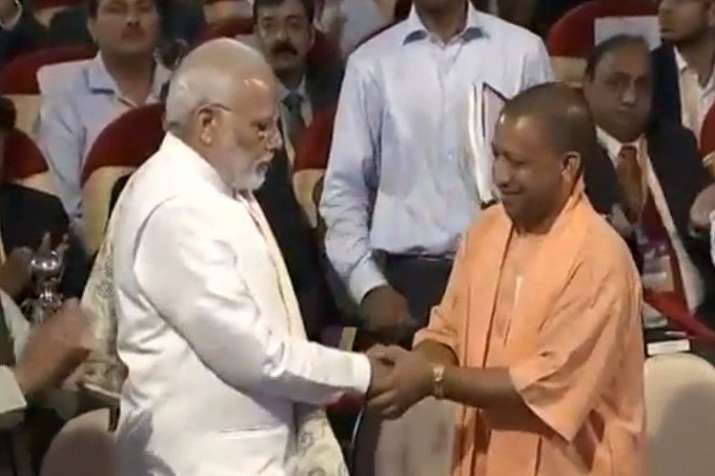 PM Narendra Modi with UP CM Yogi Adityanath PM Narendra Modi with UP CM Yogi Adityanath- India TV