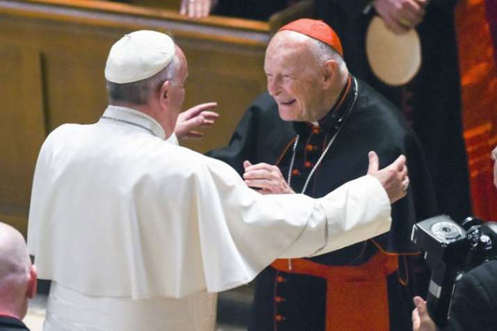 Pope Francis and Cardinal Archbishop emeritus Theodore McCarrick | AP Pope Francis and Cardinal Archbishop emeritus Theodore McCarrick | AP- India TV