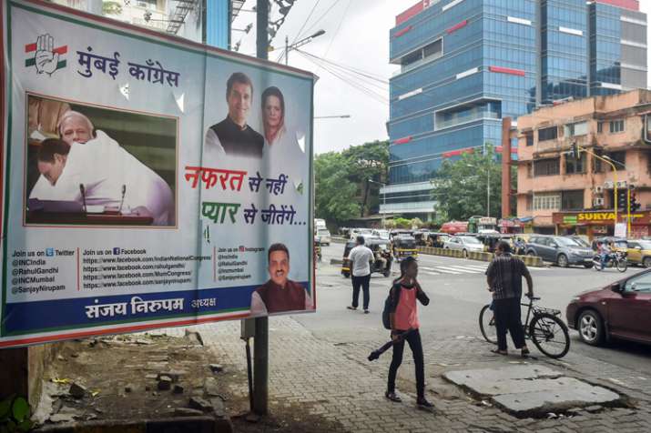 A hoarding with a picture of Congress president Rahul... A hoarding with a picture of Congress president Rahul...- India TV