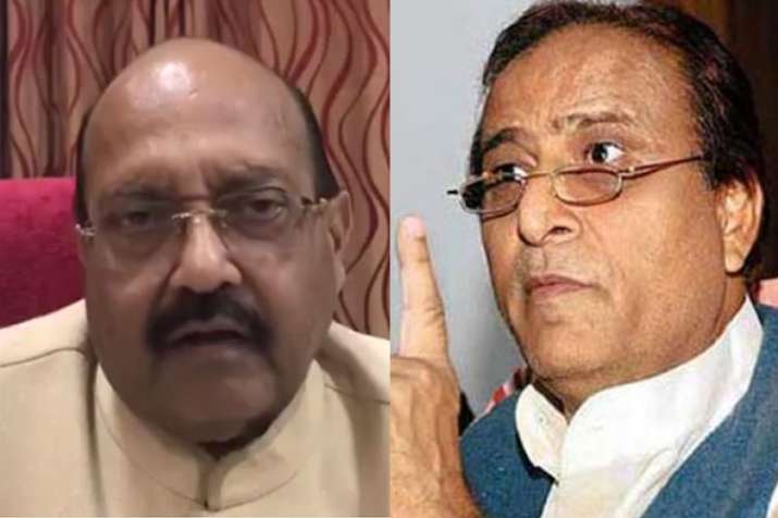 Akhilesh Yadav is President of 'Namajwadi Party', Azam Khan a demon, says Amar Singh | PTI Akhilesh Yadav is President of 'Namajwadi Party', Azam Khan a demon, says Amar Singh | PTI- India TV