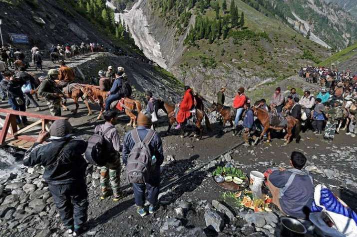 Jammu & Kashmir: 60-day Annual Amarnath Yatra concludes | PTI Jammu & Kashmir: 60-day Annual Amarnath Yatra concludes | PTI- India TV