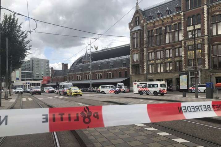 Amsterdam station attack: Police shoot suspect after double stabbing | AP Amsterdam station attack: Police shoot suspect after double stabbing | AP- India TV