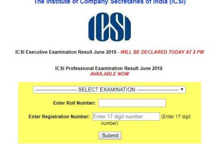 ICSI CS result 2018 Professional programme results ICSI CS result 2018 Professional programme results- India TV