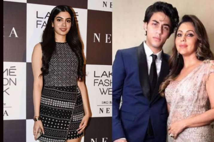 Khushi Kapoor, Aryan Khan with mother Gauri Khan Khushi Kapoor, Aryan Khan with mother Gauri Khan- India TV