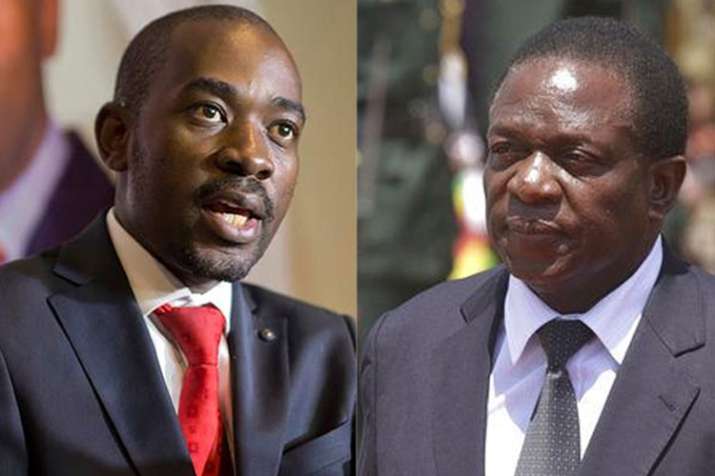 Nelson Chamisa and Emmerson Mnangagwa | AP Nelson Chamisa and Emmerson Mnangagwa | AP - Khabar IndiaTV