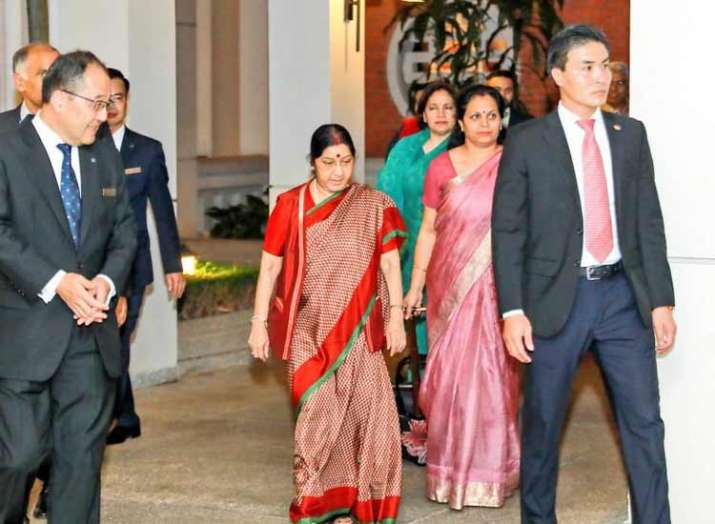 Sushma Swaraj arrives in Vietnam to deepen bilateral... Sushma Swaraj arrives in Vietnam to deepen bilateral...- India TV