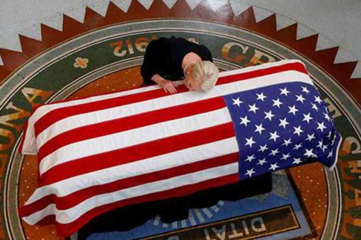 Memorial tributes to Senator John McCain open in Arizona... Memorial tributes to Senator John McCain open in Arizona...- India TV