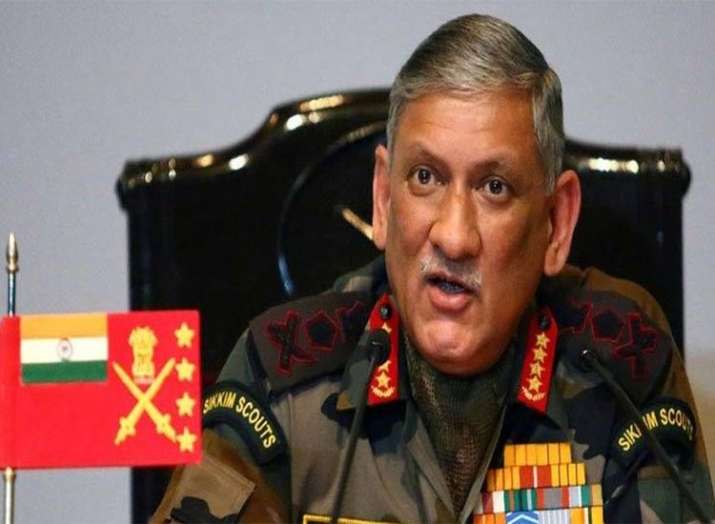 Indian Army chief Bipin Rawat Indian Army chief Bipin Rawat- India TV