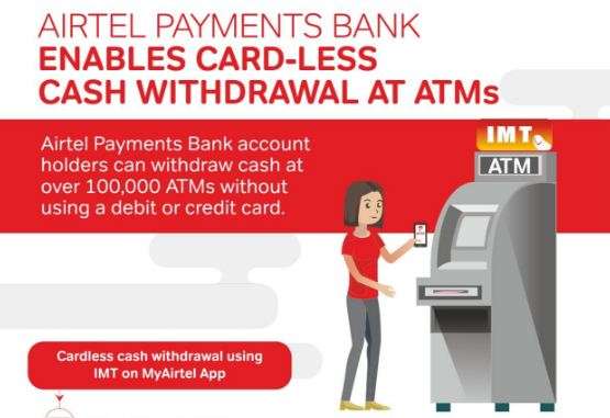 Airtel Payment Bank subscribers can withdraw cash from ATM without debit or credit cards Airtel Payment Bank subscribers can withdraw cash from ATM without debit or credit cards- India TV Paisa