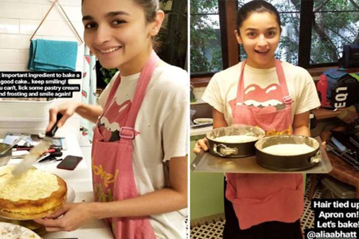 Alia Bhatt baked cake for Ranbir Kapoor Alia Bhatt baked cake for Ranbir Kapoor- India TV