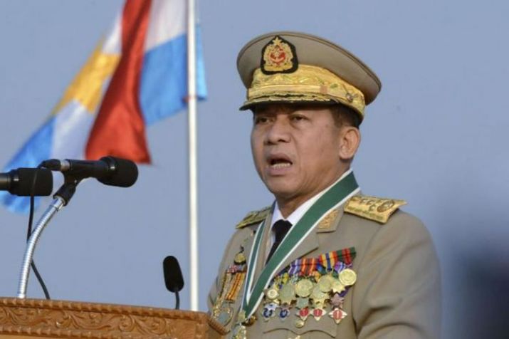 Myanmar's Commander-in-chief Senior Gen. Min Aung Hlaing Myanmar's Commander-in-chief Senior Gen. Min Aung Hlaing- India TV