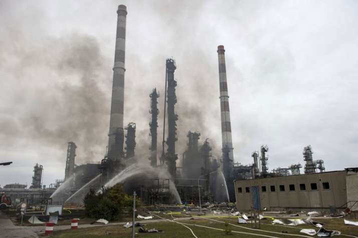 Eight people injured after Germany oil refinery explosion, says police | AP Eight people injured after Germany oil refinery explosion, says police | AP- India TV