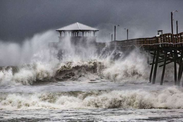Hurricane Florence reaches the eastern coat of United States | AP Hurricane Florence reaches the eastern coat of United States | AP- India TV
