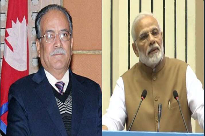 PM Modi and Prachand PM Modi and Prachand- India TV