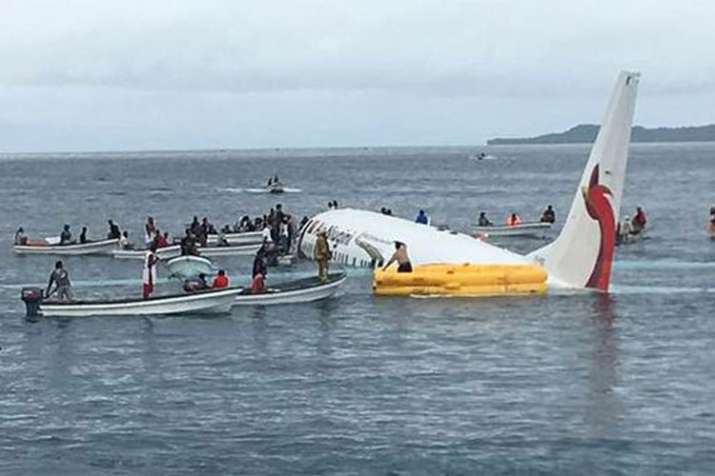 Passengers, crew survive after Air Niugini plane crashes into sea near New Zealand | AP Passengers, crew survive after Air Niugini plane crashes into sea near New Zealand | AP- India TV