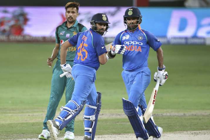 भारत बनाम पाकिस्तान: रोहित-धवन की रिकॉर्ड साझेदारी, भारत ने पाक को फिर दी करारी शिकस्त भारत बनाम पाकिस्तान: रोहित-धवन की रिकॉर्ड साझेदारी, भारत ने पाक को फिर दी करारी शिकस्त- India TV
