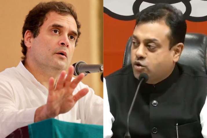 Rahul Gandhi and Sambit Patra Rahul Gandhi and Sambit Patra- India TV