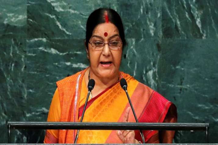 External Affairs Minister Sushma Swaraj to address UN General Assembly in New York on Saturday External Affairs Minister Sushma Swaraj to address UN General Assembly in New York on Saturday- India TV