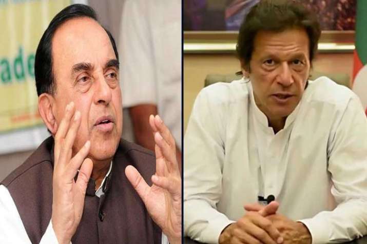 Subramanian Swamy and Imran Khan Subramanian Swamy and Imran Khan- India TV