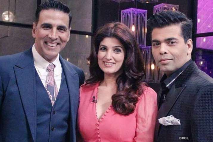 Akshay Kumar, Twinkle Khanna, karan Johar Akshay Kumar, Twinkle Khanna, karan Johar- India TV
