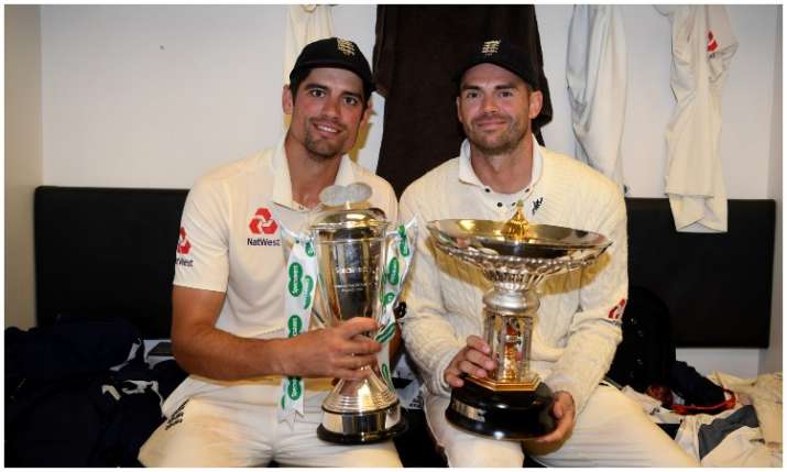 Alastair Cook and James Anderson Alastair Cook and James Anderson- India TV