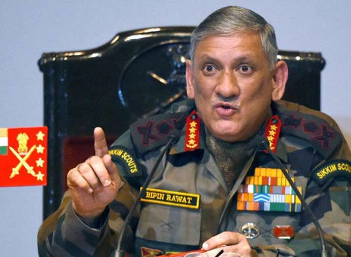 Strict action should be taken against stone pelters: Army Chief Bipin Rawat Strict action should be taken against stone pelters: Army Chief Bipin Rawat- India TV