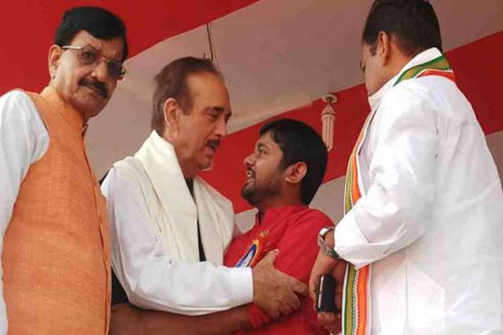 ghulam nabi azad and kanhaiya kumar ghulam nabi azad and kanhaiya kumar- India TV