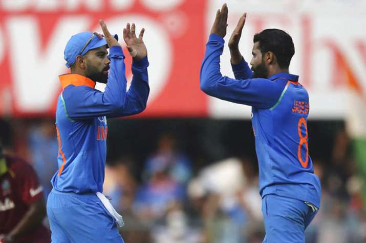Kohli and Jadeja Race Kohli and Jadeja Race- India TV