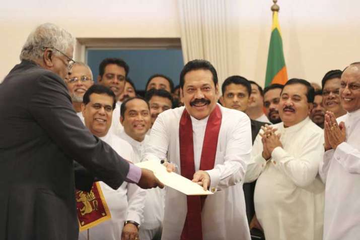Sri Lanka's newly appointed prime minister Mahinda... Sri Lanka's newly appointed prime minister Mahinda...- India TV
