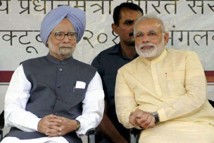 Manmohan Singh and Narendra Modi Manmohan Singh and Narendra Modi- India TV