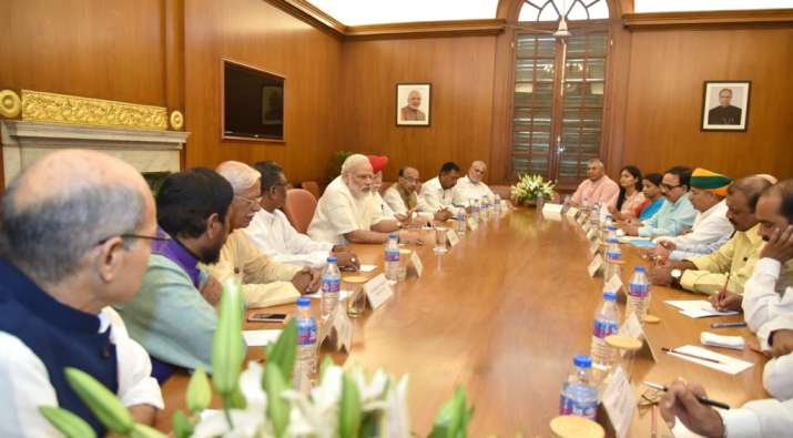 Narendra Modi Meeting with council of ministers (File... Narendra Modi Meeting with council of ministers (File...- India TV