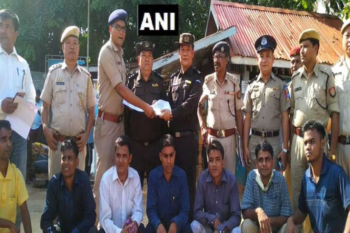 Assam Police hands over the 7 Rohingyas to Myanmar authorities | ANI Assam Police hands over the 7 Rohingyas to Myanmar authorities | ANI- India TV