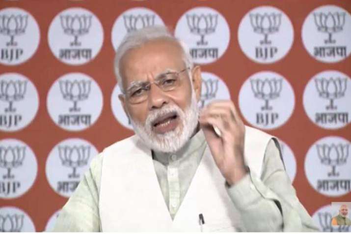 Congress has lost ground in MP: Modi says while interacting with BJP workers Congress has lost ground in MP: Modi says while interacting with BJP workers- India TV