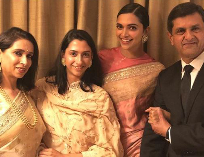 Deepika Padukone with her family Deepika Padukone with her family- India TV