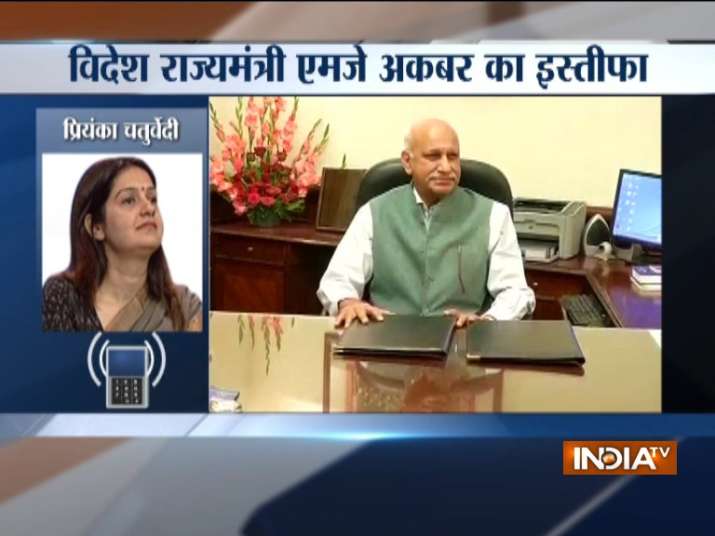 Congress statement on M J Akbar Resignation Congress statement on M J Akbar Resignation- India TV
