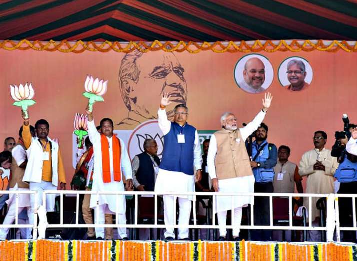 Campaigning for the first phase of Assembly elections in Chhattisgarh ends Campaigning for the first phase of Assembly elections in Chhattisgarh ends- India TV